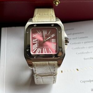 Dumont Santos Watch (Pink) Limited Edition